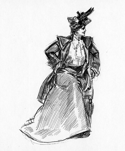 Une Gibson Girl, c.1902 - Charles Dana Gibson